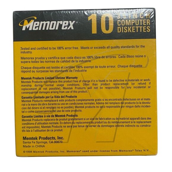 Memorex PC Diskettes 10 Pack NEW - Picture 4 of 5